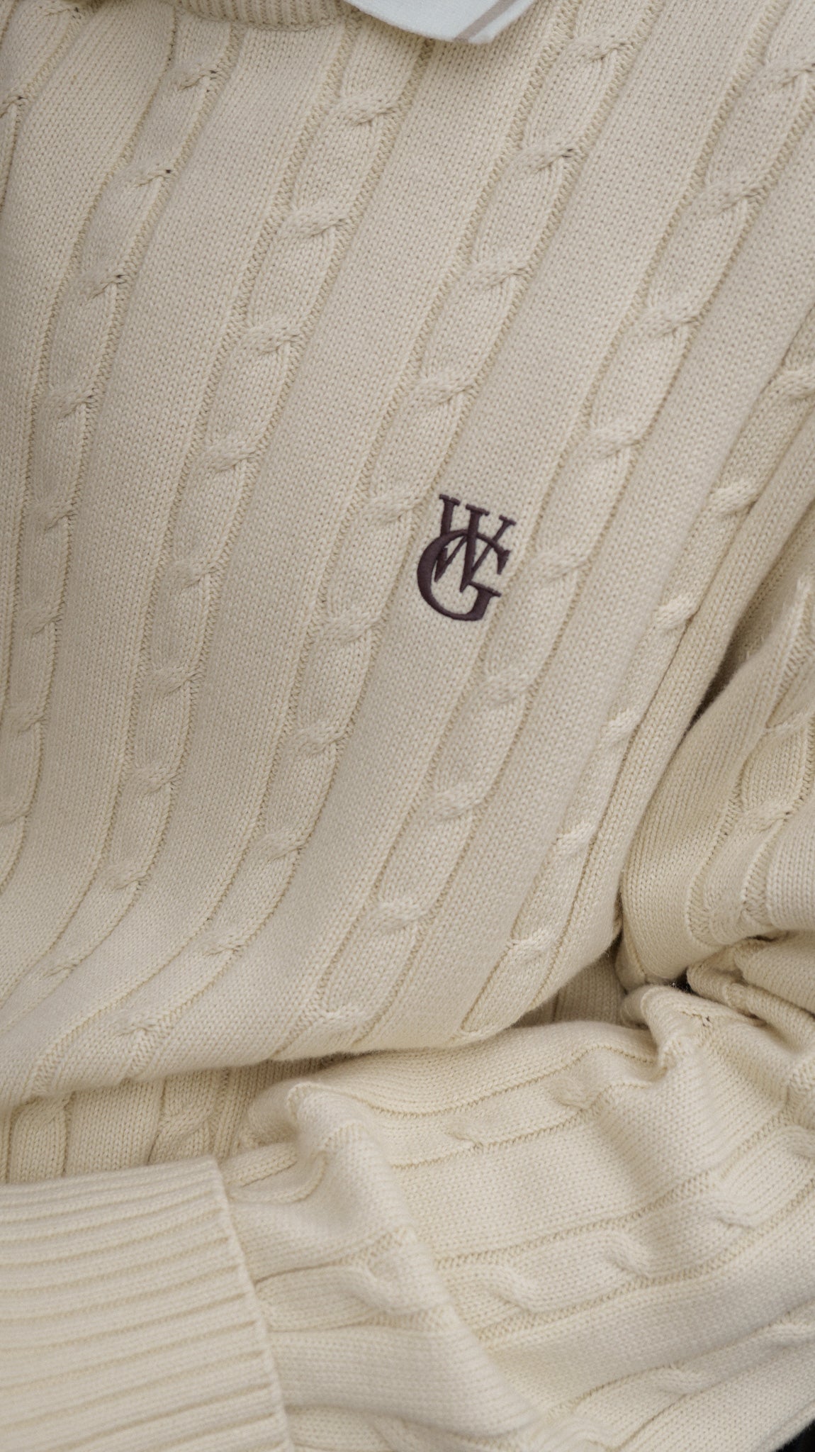 The Cable Knit Sweater • Ivory