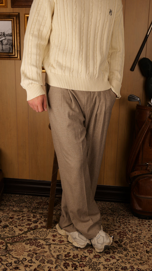 Wool Trousers • Taupe