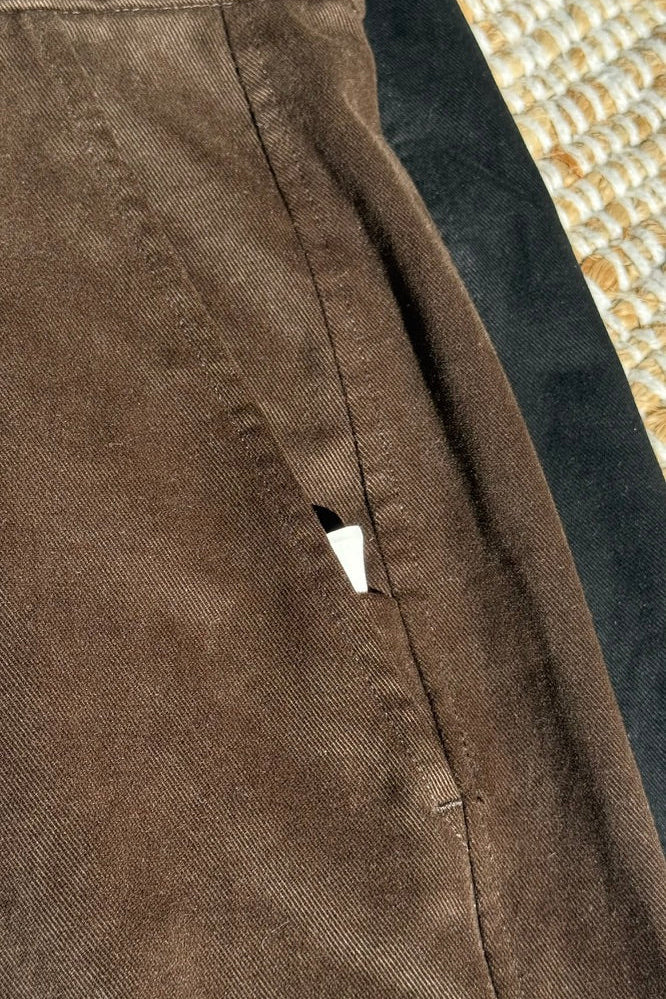 Legacy Double Pleated Trouser • Chocolate Brown
