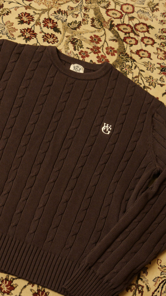 The Cable Knit Sweater• Chocolate
