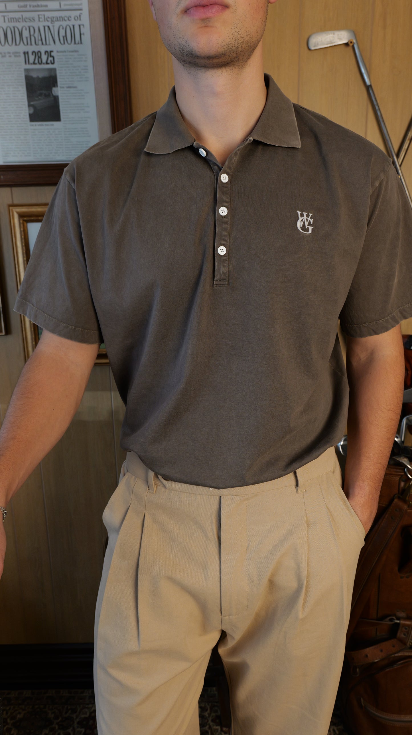 The Essential Short Sleeve Polo • Stone