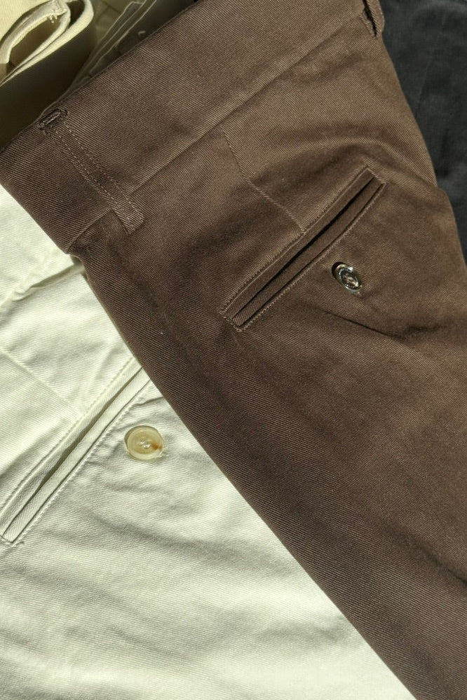 Legacy Double Pleated Trouser • Chocolate Brown