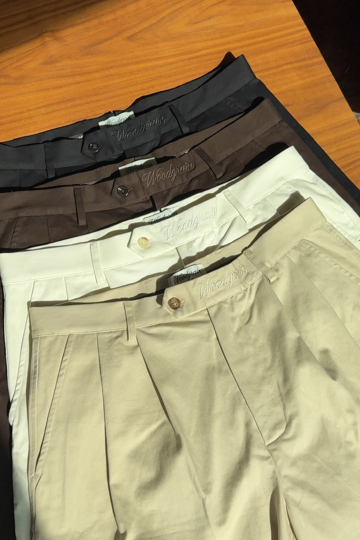The Double Pleated Short • Tan