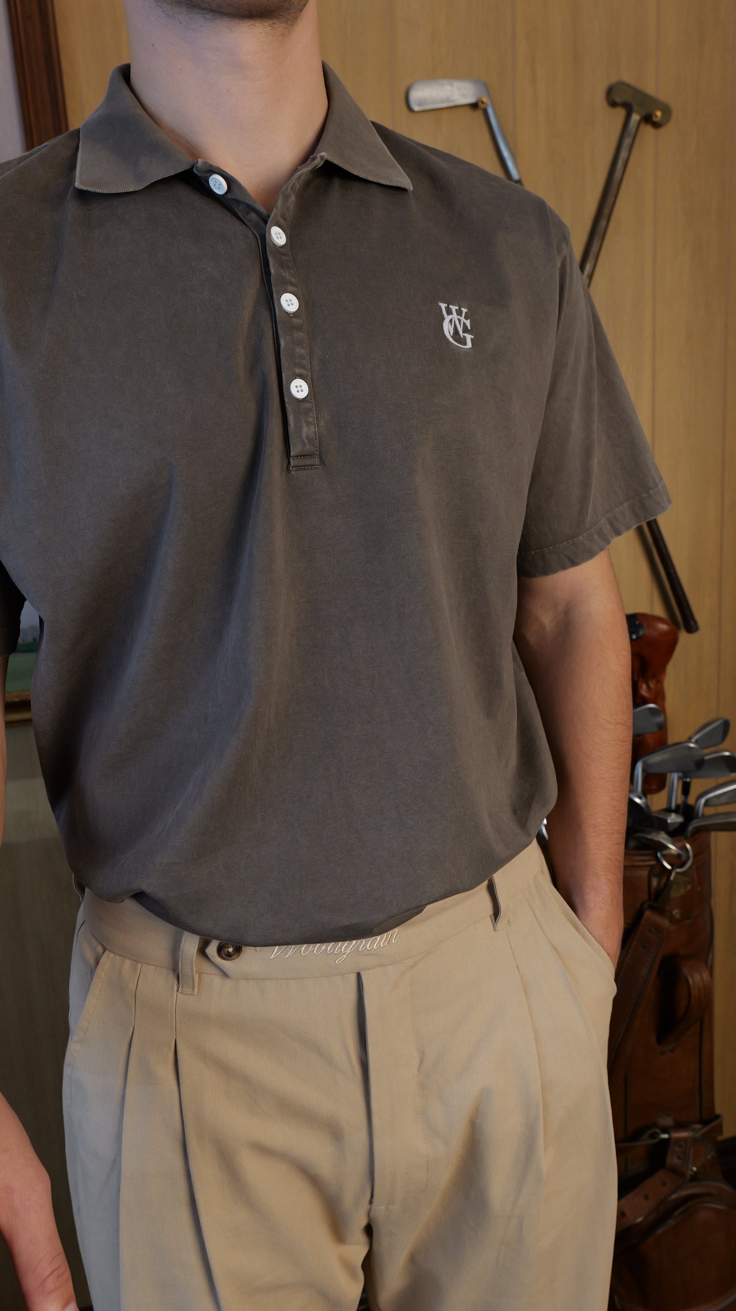 The Essential Short Sleeve Polo • Stone