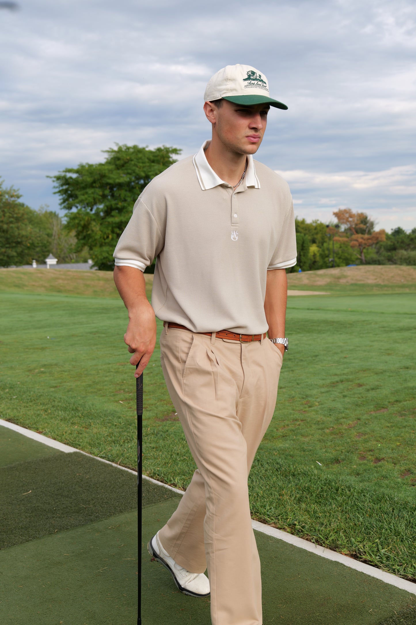 Cropped Modern Vintage Polo • Oat