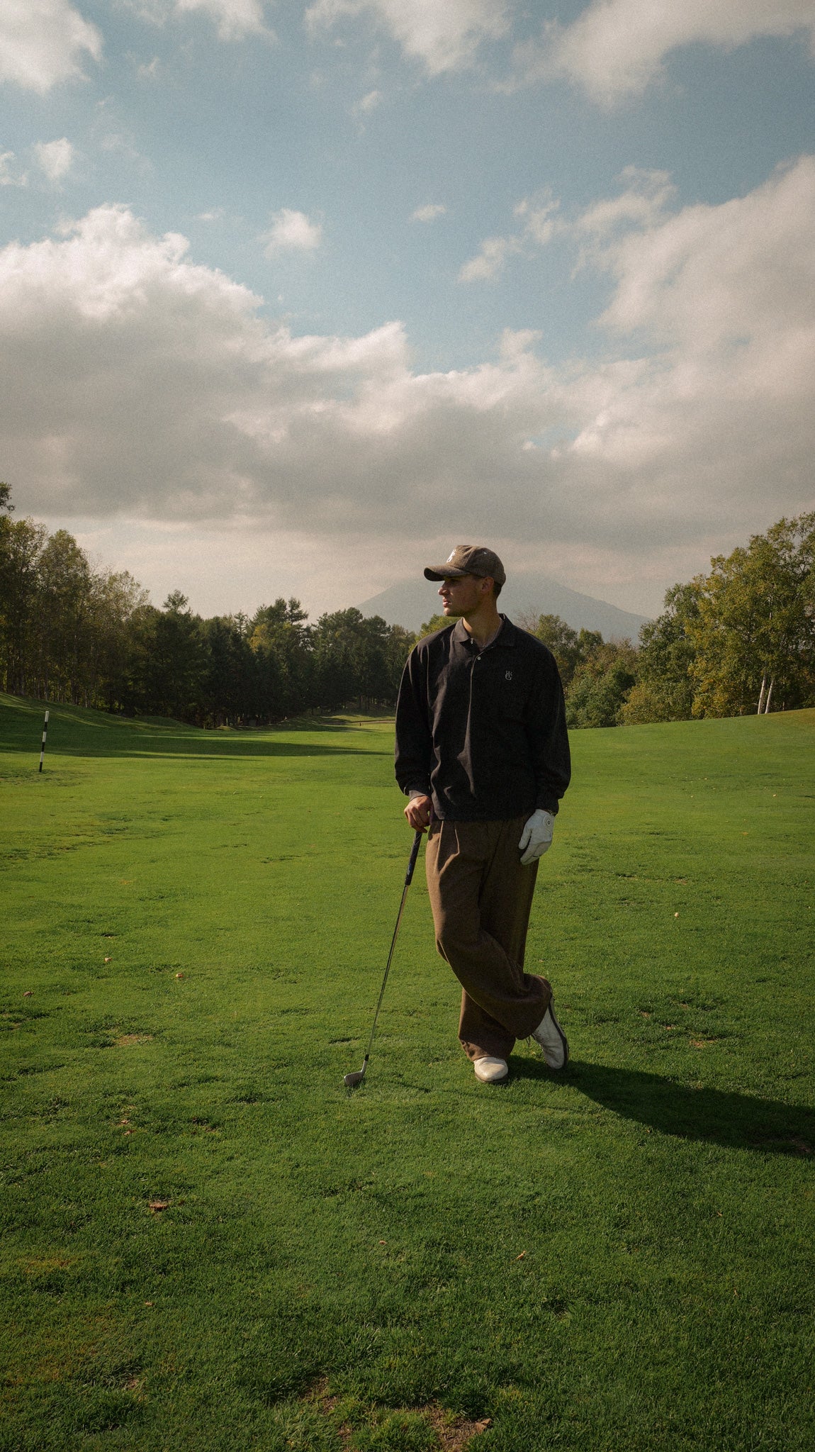 Long Sleeve Polo • Charcoal