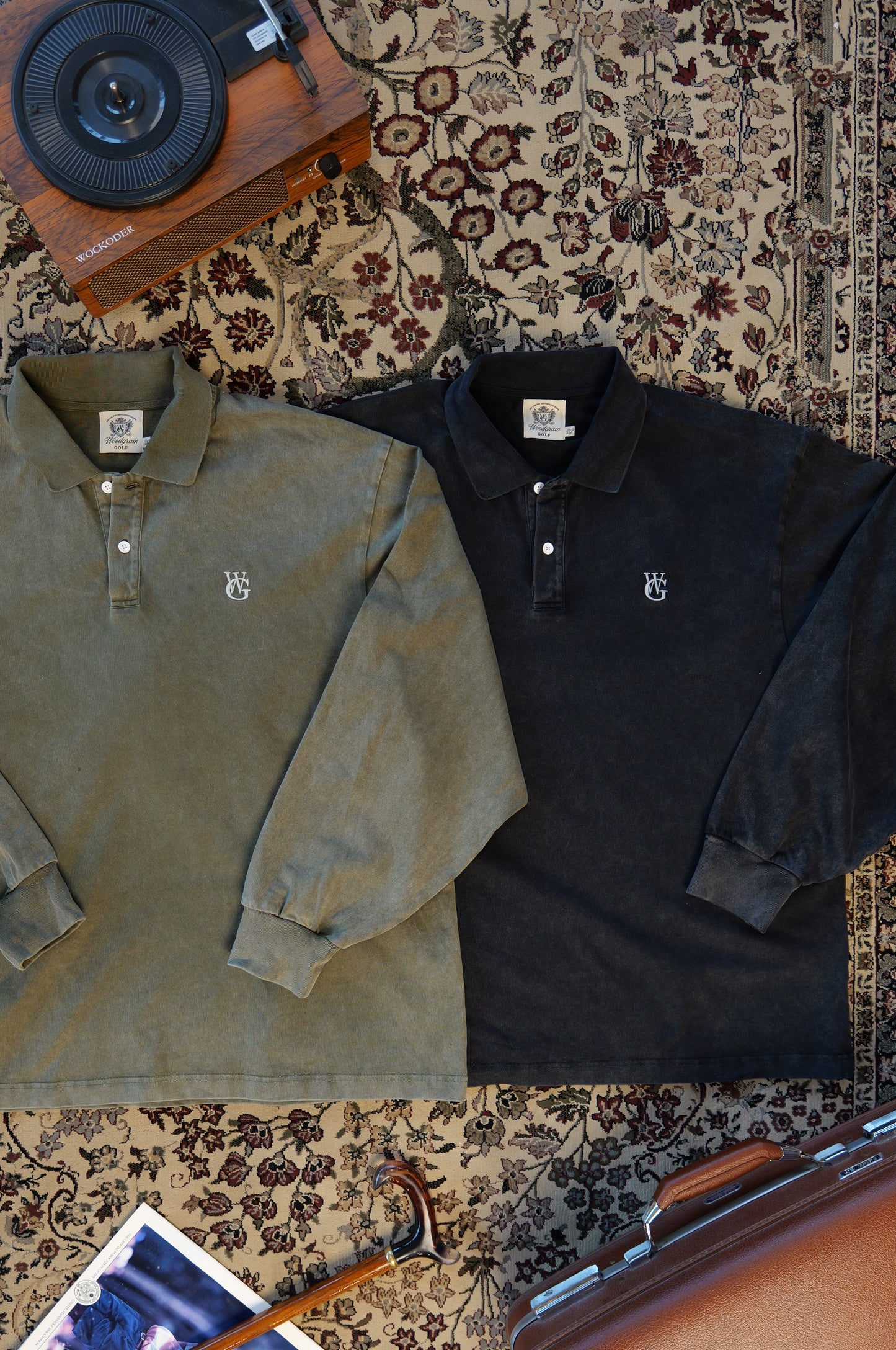Long Sleeve Polo • Moss