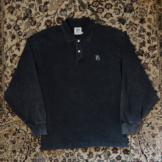 Long Sleeve Polo • Charcoal